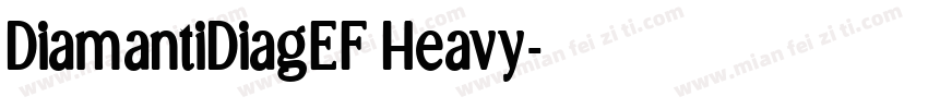 DiamantiDiagEF Heavy字体转换